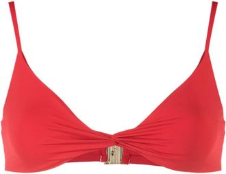 Lenny Niemeyer Loop twisted bikini top - Red