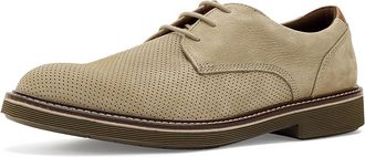 Johnston & Murphy Tyson Perfed Plain Toe Mens Shoes Taupe Nubuck : 10.5 M (D), Leather/Nubuck