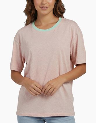 Diesel Womens DIESEL T RACHEL Womens T Shirts Crew Neck Short Sleeve Casual Summer Party Tees - Pink - Size: 10/8