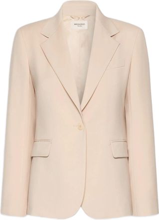 Weekend Structured Tailored Blazer with Notched Lapels and Flap Pockets