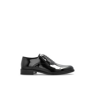 Giorgio Armani Derby-stijl schoenen - Heren - Nette schoenen - Zwart - 42 1/2 EU - Leer - Schoenen