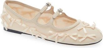 Marc Jacobs The Kiki Ballerina Flat in Beige at Nordstrom, Size 11Us