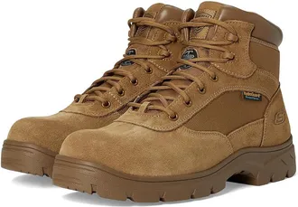 Skechers Wascana - Baylan Comp Toe Boots Mens Work Boots Coyote : 11.5 D - Medium, Suede