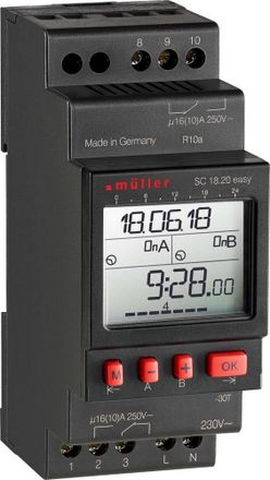 OEM M&uuml;ller Sc 18.20 Easy Programador Horario Negro