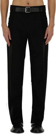 Moschino Tailored Broeken - Heren - Nette broeken - Zwart - L - Wol - Broeken