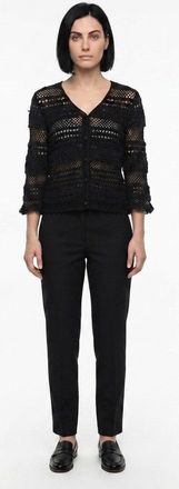 Dolce & Gabbana Lace Cotton Cardigan - Black