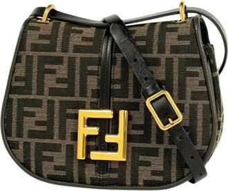 Fendi Pre-owned Mini Bags, female, Brown, Size: ONE SIZE Pre-owned Fabric Mini Bag
