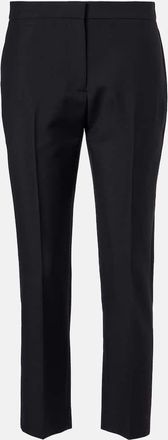Alexander McQueen Pantaloni cropped in lana e mohair
