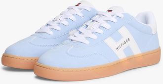 Tommy Hilfiger Womens Hilfiger Logo Skater Sneaker - Medium Blue - US 7.5 / EU 38