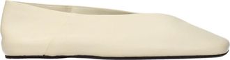 Jil Sander Loafers - Dames - Schoenen - Beige - Maat: 39 1/2 EU Leer
