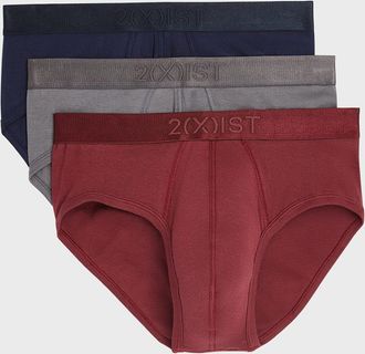 2(x)ist Mens 3-Pack Pima Cotton Contour Pouch Briefs