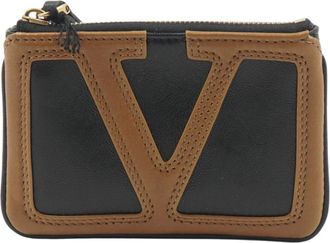 Valentino Wallets & Cardholders, male, Brown, Size: ONE SIZE Viva Superstar Leather Key Case