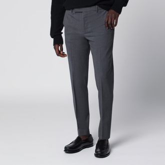 Pantaloni Torino Pantaloni Dieci grigio antracite in misto lana