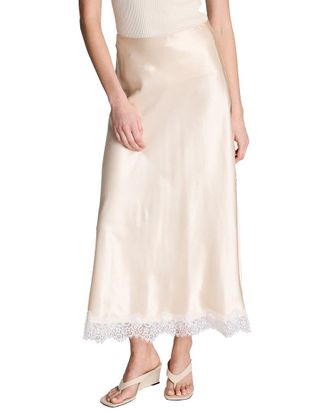 Kenneth Cole Pull-On Side Slit Midi Skirt