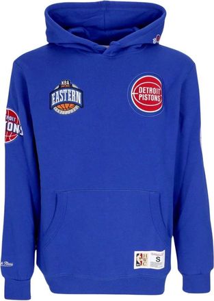 Mitchell & Ness Detroit Pistons NBA Hometown Fleece Hoodie - Heren - Hoodies - Blauw - S - Katoen - Hoodies & sweatvesten