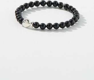 Clio Blue Womens Black bead bracelet