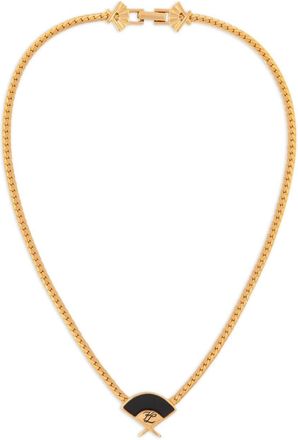 Karl Lagerfeld 1980s folding fan necklace - women - Gold Plated - One Size