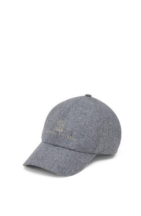 Brunello Cucinelli Baseball cap with embroidery in Medium Grey at Nordstrom, Size Xx-Large