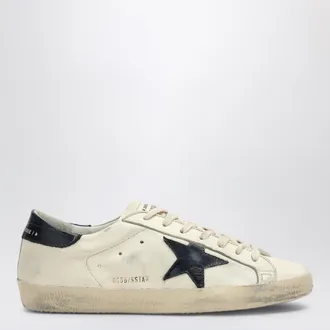 Golden Goose Super-star beige/blue low Sneakers