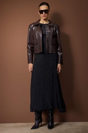 Trendyol Modest Dames Zwart Effen Maxi Modest Rokken