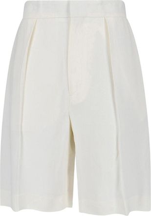 Victoria Beckham Straight-Leg Trousers with Classic Waistband and Polished Finish