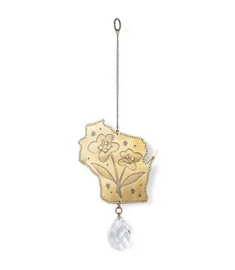 Matr Boomie Wisconsin State Violet Engraved Suncatcher in Brass at Nordstrom