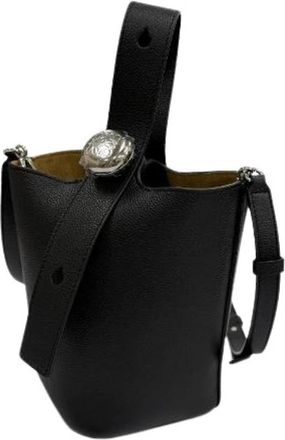Loewe Pre-owned Pebble Bucket Bag Mini Soft Grained Calfskin Shoulder Bag - Dames - Vintage Schoudertas - Zwart - ONE Size - Leer - Vintage