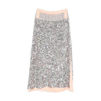 Paco Rabanne Maxi Skirts, female, Gray, Size: XS Skirt
