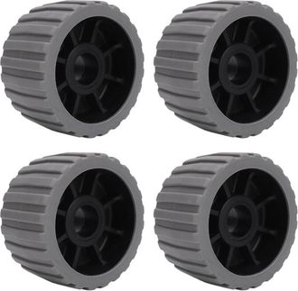 OEM Rodillos Oscilantes Para Remolque, 4 Piezas, 125 X 73 X 30 Mm, Resistentes A La Temperatura, Fabricados En Polietileno Acanalado, Compatibles Con Remo
