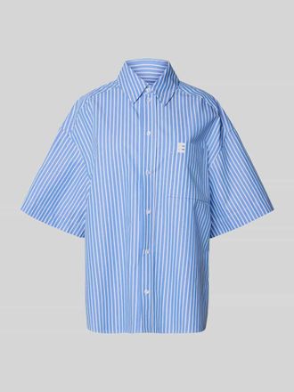 Essentiel Oversized Hemdbluse aus reiner Baumwolle Modell HEMD in Hellblau, Gr&ouml;&szlig;e M