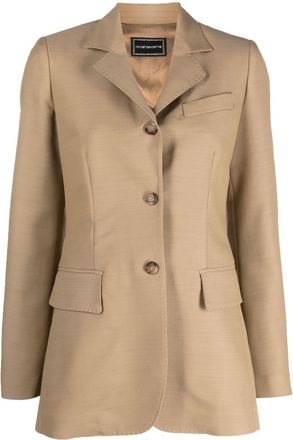 10 Corso Como single-breasted notched blazer - women - Viscose/Virgin Wool/Acetate/Viscose - 38 - Neutrals