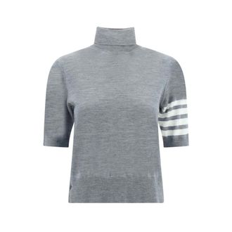 Thom Browne Donna, Maglie, Grigio, 2Xs, new