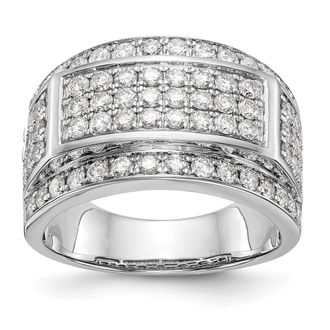 Diamond2Deal 10k Gold Lab Grown Diamond Wedding Band Ring 2.1Ct Clarity- VS Color- G-H
