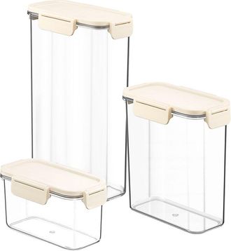 Sorbus 3-Pack Narrow Stackable Food Storage Containers