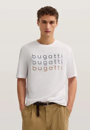 Bugatti Herren T-shirt met bugatti-print
