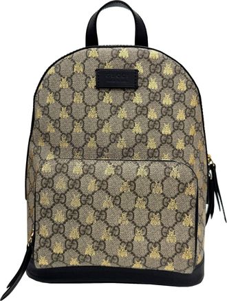 Gucci Beige Gg Supreme Backpack (Pre-Owned)