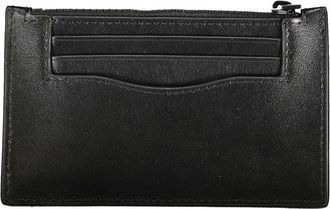 Calvin Klein Leather Zip Wallet - Black
