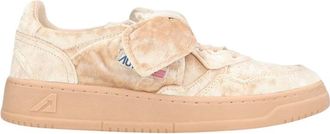Autry Pink Low Velvet Sneakers