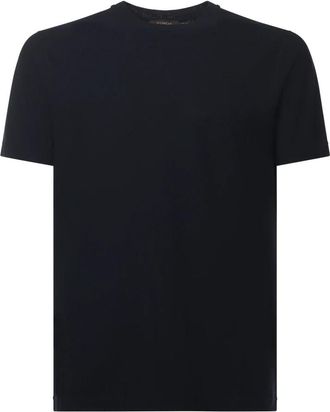 Zanone Klassiek T-shirt - Heren - T-shirts - Blauw - L - Katoen - Tops