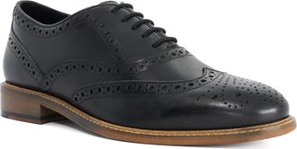 Dune London Mens Sainto - Leather Brogues - Black - Size UK 12