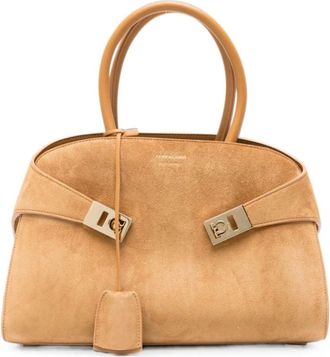 Ferragamo Mujer, Bolsos, Beige, Talla: ONE Size