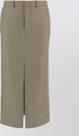 Frankie Shop high waist midi skirt silk blend