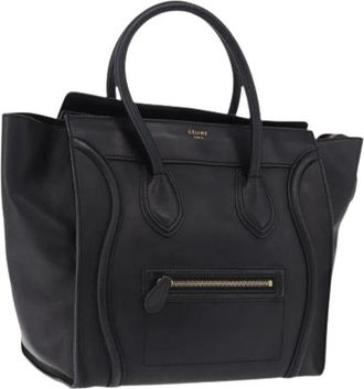 Celine Pre-owned Vintage Tote Bag - Dames - Vintage Shopper - Zwart - ONE Size - Leer - Vintage