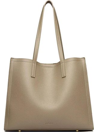 Generic Compatible For Minimalist Womens Shoulder Bags New Solid Color Brand Handbags Retro Large Capacity Pu Leather Tote(Grey)
