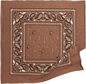 Barrie Foulard con stampa paisley - Marrone