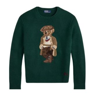 Ralph Lauren Truien & Vesten, Heren, Groen, M, Wol, Polo Bear Sweater