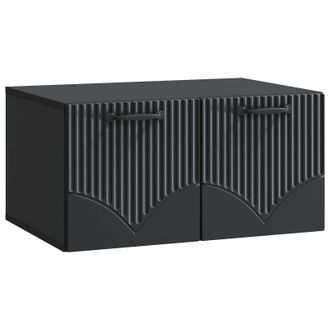 vidaXL Mueble Para Tv De Pared Negro 59,5 X 41 X 30 Cm Vidaxl