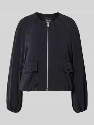 Marc Cain Blouson mit Zweiwege-Rei&szlig;verschluss und Pattentaschen in Black, Gr&ouml;&szlig;e 34