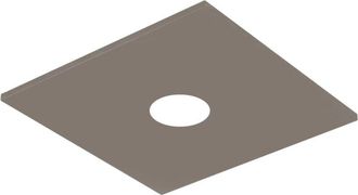 Lumicom River Square 1x Plaf&oacute;n Monocolor Brillo