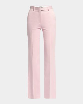 Tom Ford Satin Straight-Leg Tailored Pants